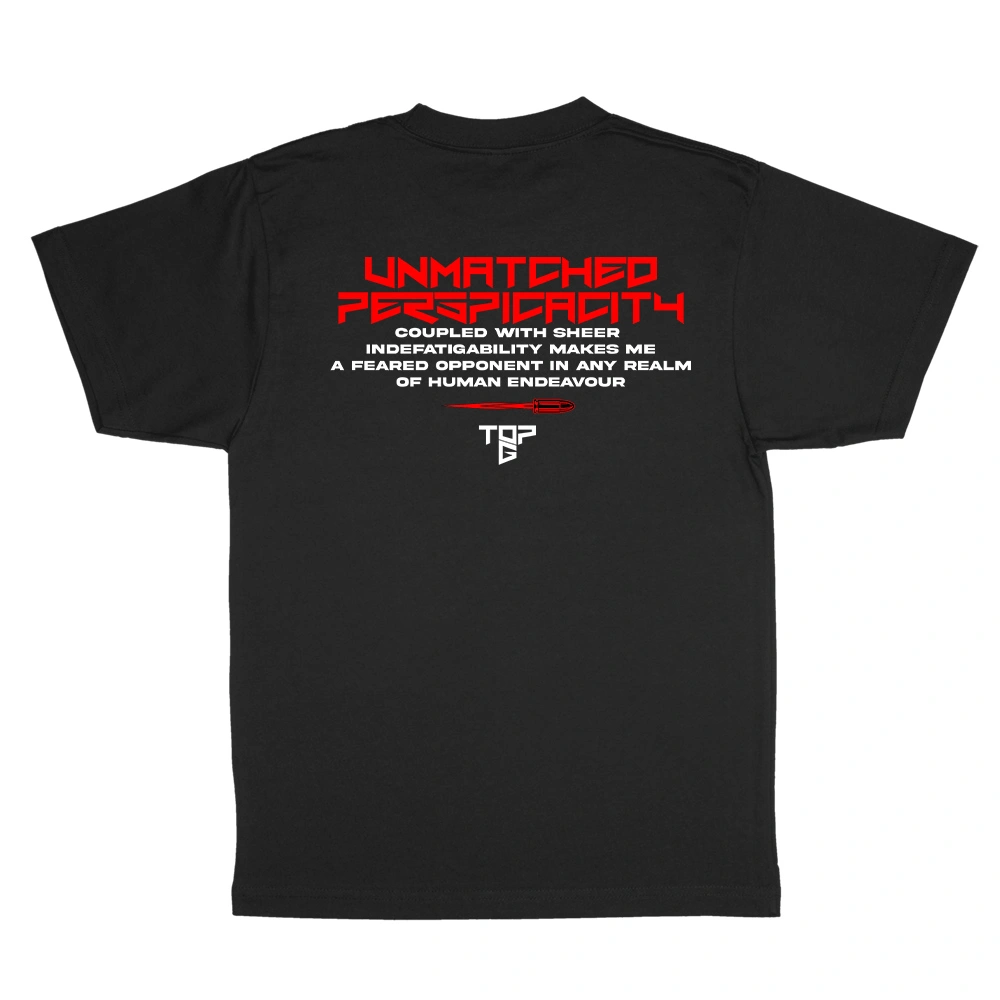 Unmatched Perspicacity Unisex Fitted Tee - Andrew Tate Top G Store
